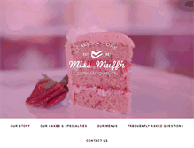 Tablet Screenshot of missmuffnbakery.com